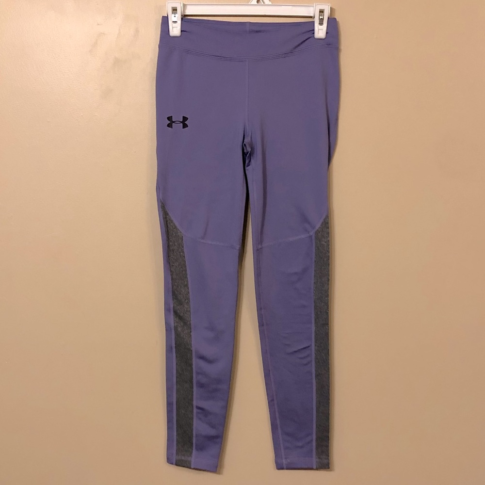 Under Armour Girls ColdGear Leggings, Size Large